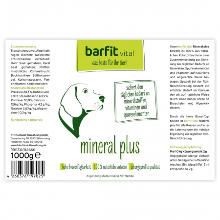 Barfit Vital Mineral Plus 2
